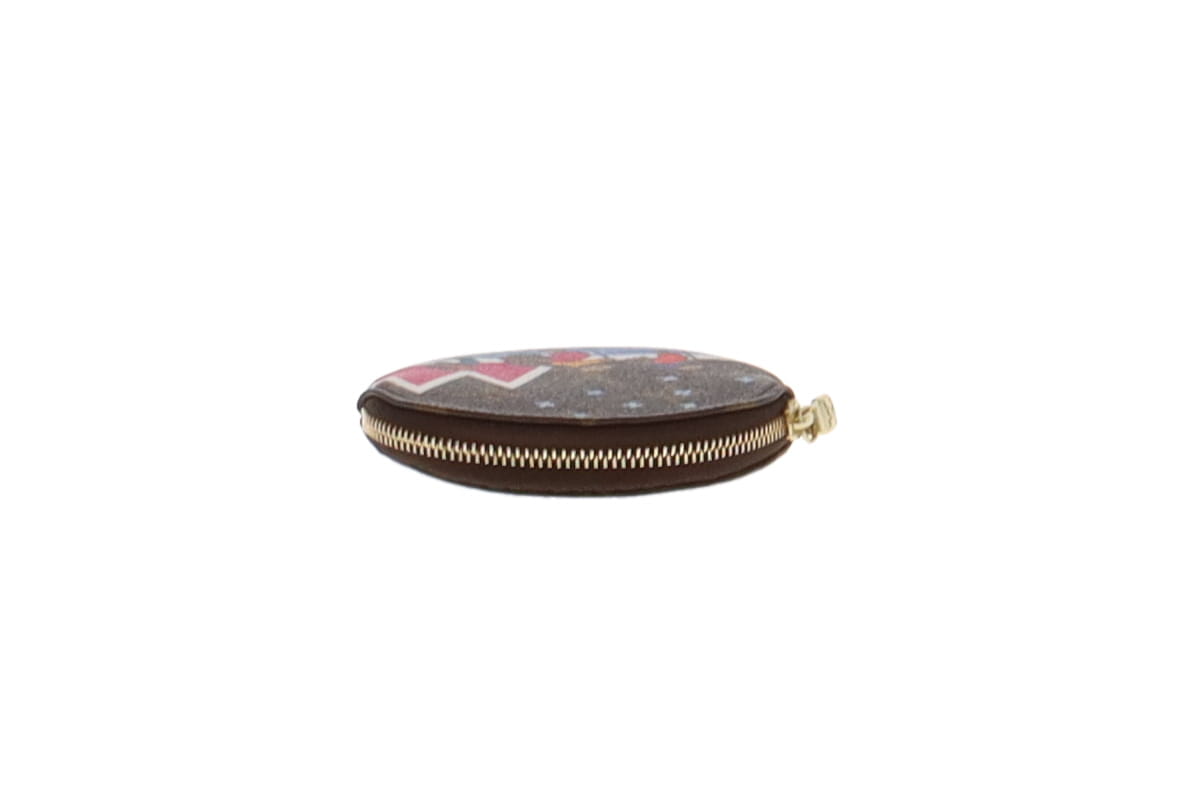 Louis Vuitton Monogram Round Coin Purse Ltd Ed. Bears On Skies TA4128