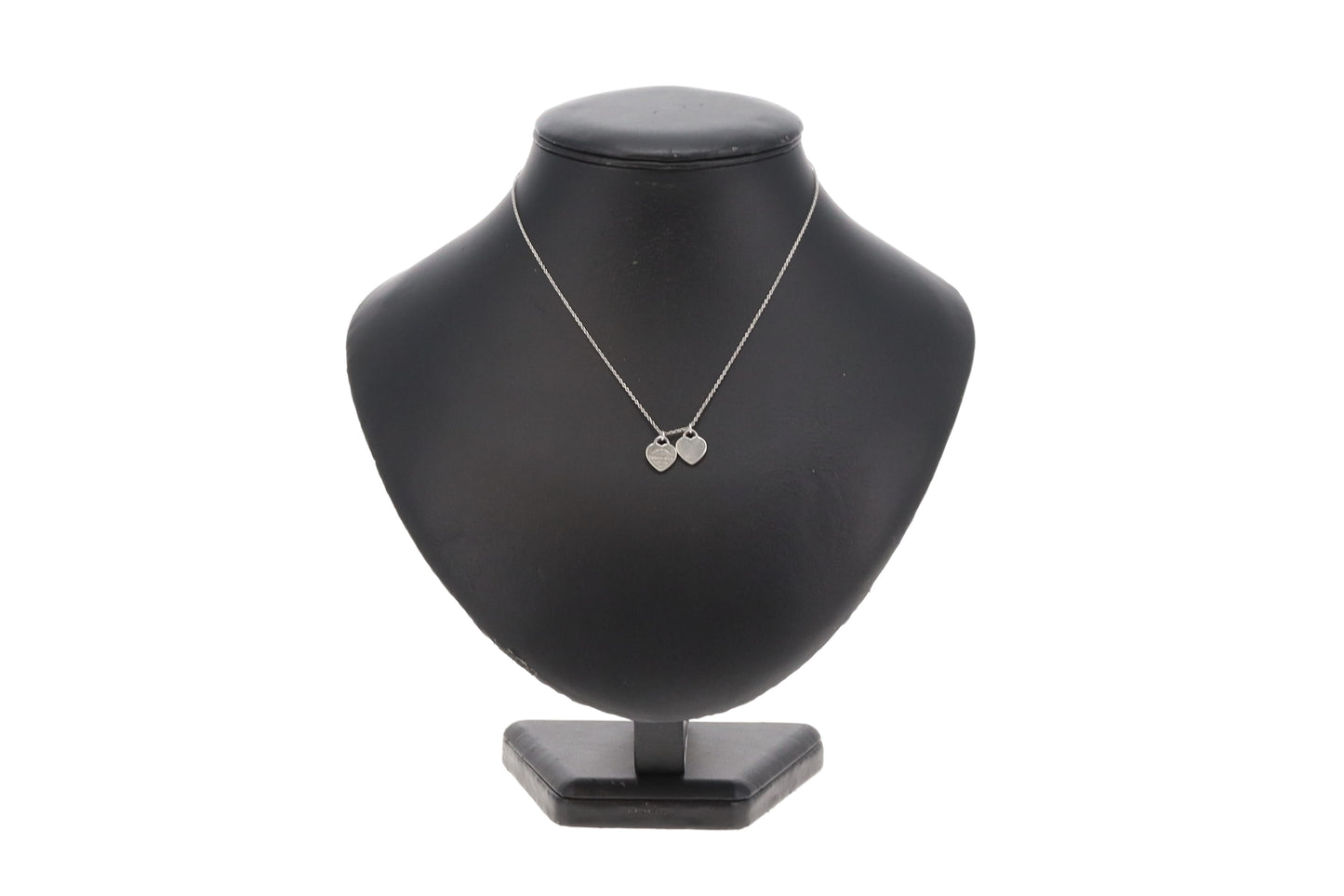 Tiffany & Co Double Mini Heart Tag In Sterling Silver With RTT