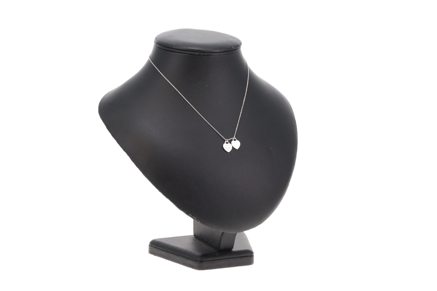 Tiffany & Co Double Mini Heart Tag In Sterling Silver With RTT