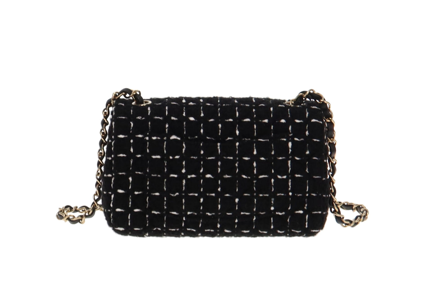Chanel Black Tweed Flap Bag 2023