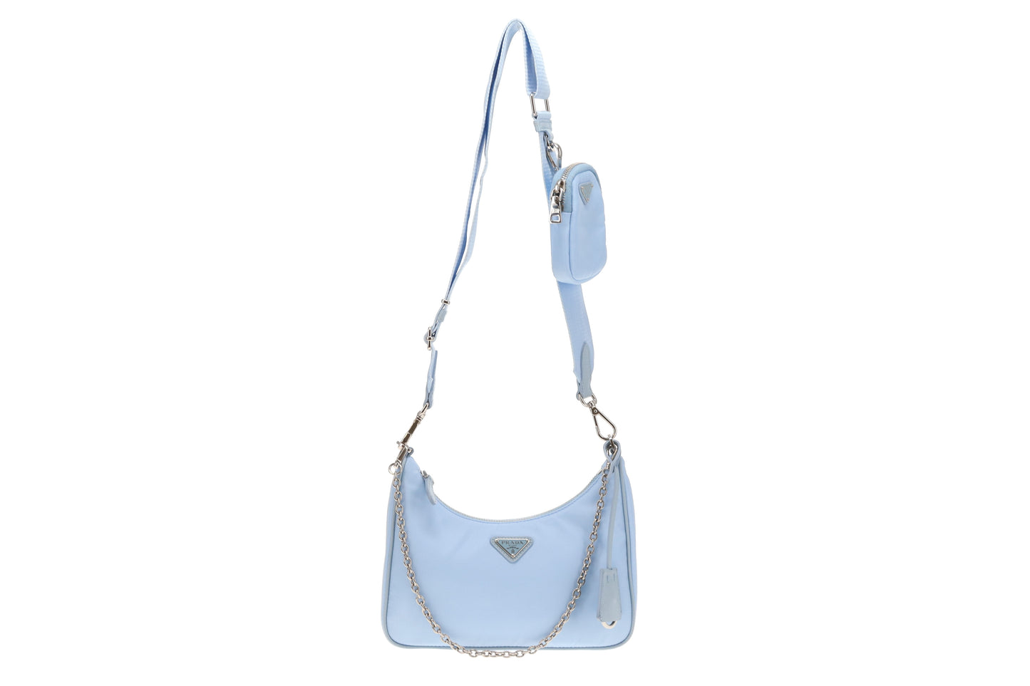 Prada Re-Edition 2005 Blue Nylon Crossbody Bag