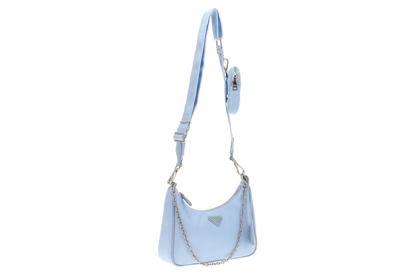 Prada Re-Edition 2005 Blue Nylon Crossbody Bag
