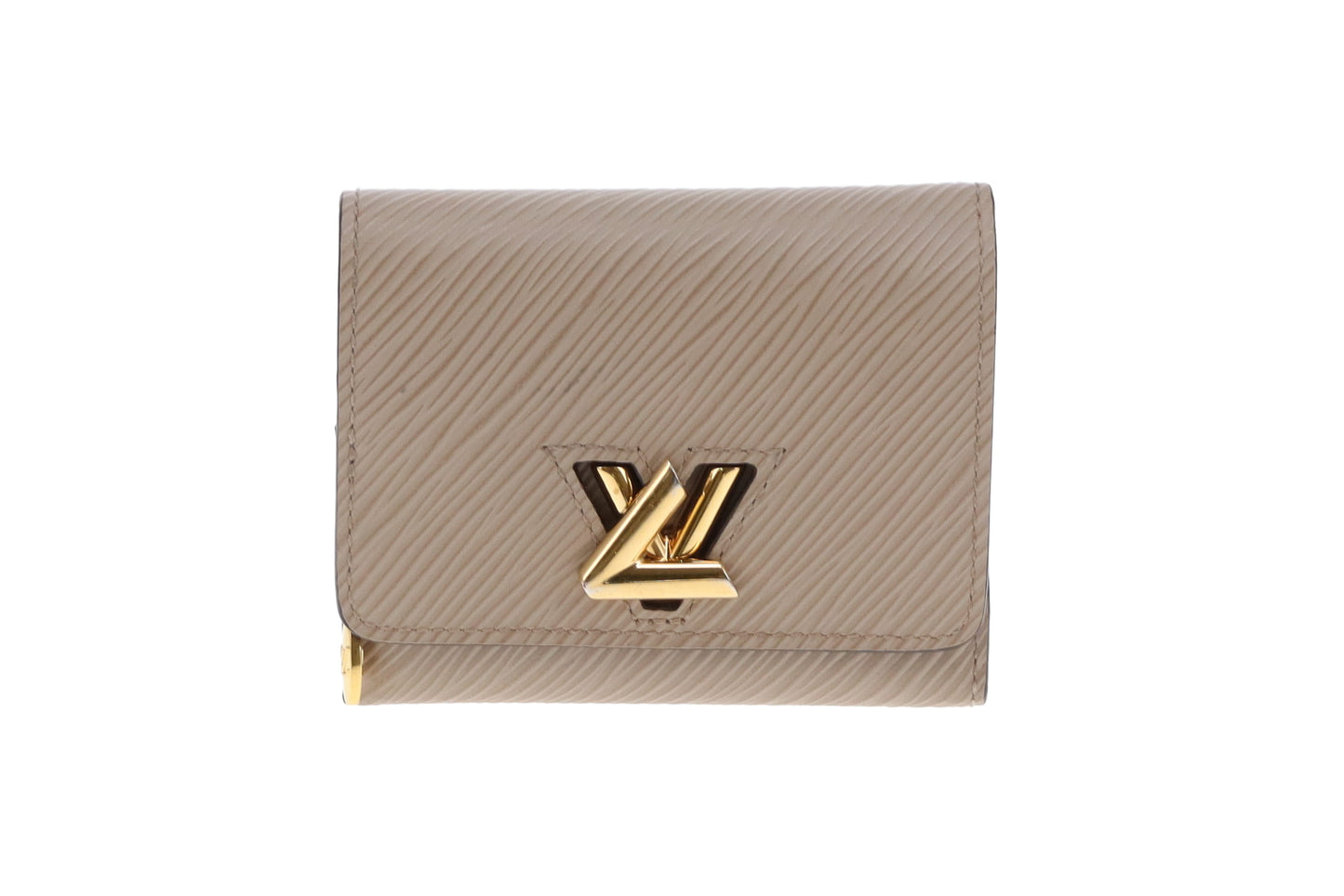 Louis Vuitton Twist Compact Wallet Beige Epi Leather