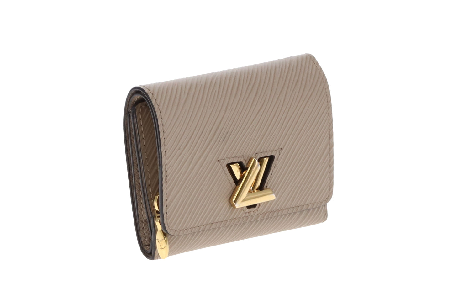 Louis Vuitton Twist Compact Wallet Beige Epi Leather