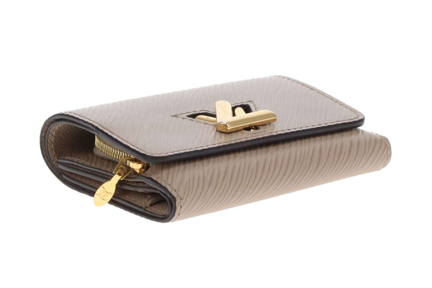 Louis Vuitton Twist Compact Wallet Beige Epi Leather