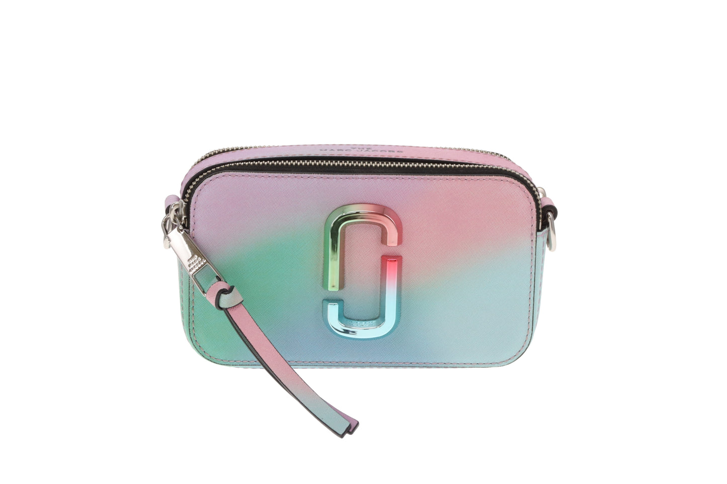 Marc Jacobs Snapshot Bag – Green Airbrush Leather with Multi-Tone Hardware
