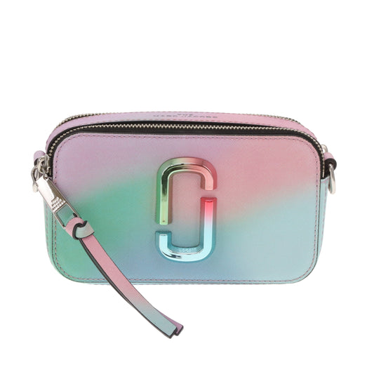 Marc Jacobs The Snapshot Bag Green Airbrush Leather with Multi-Tone Hardware