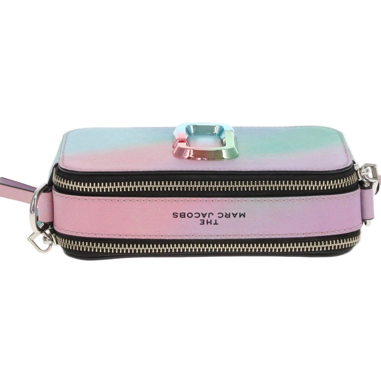 Marc Jacobs The Snapshot Bag Green Airbrush Leather with Multi-Tone Hardware