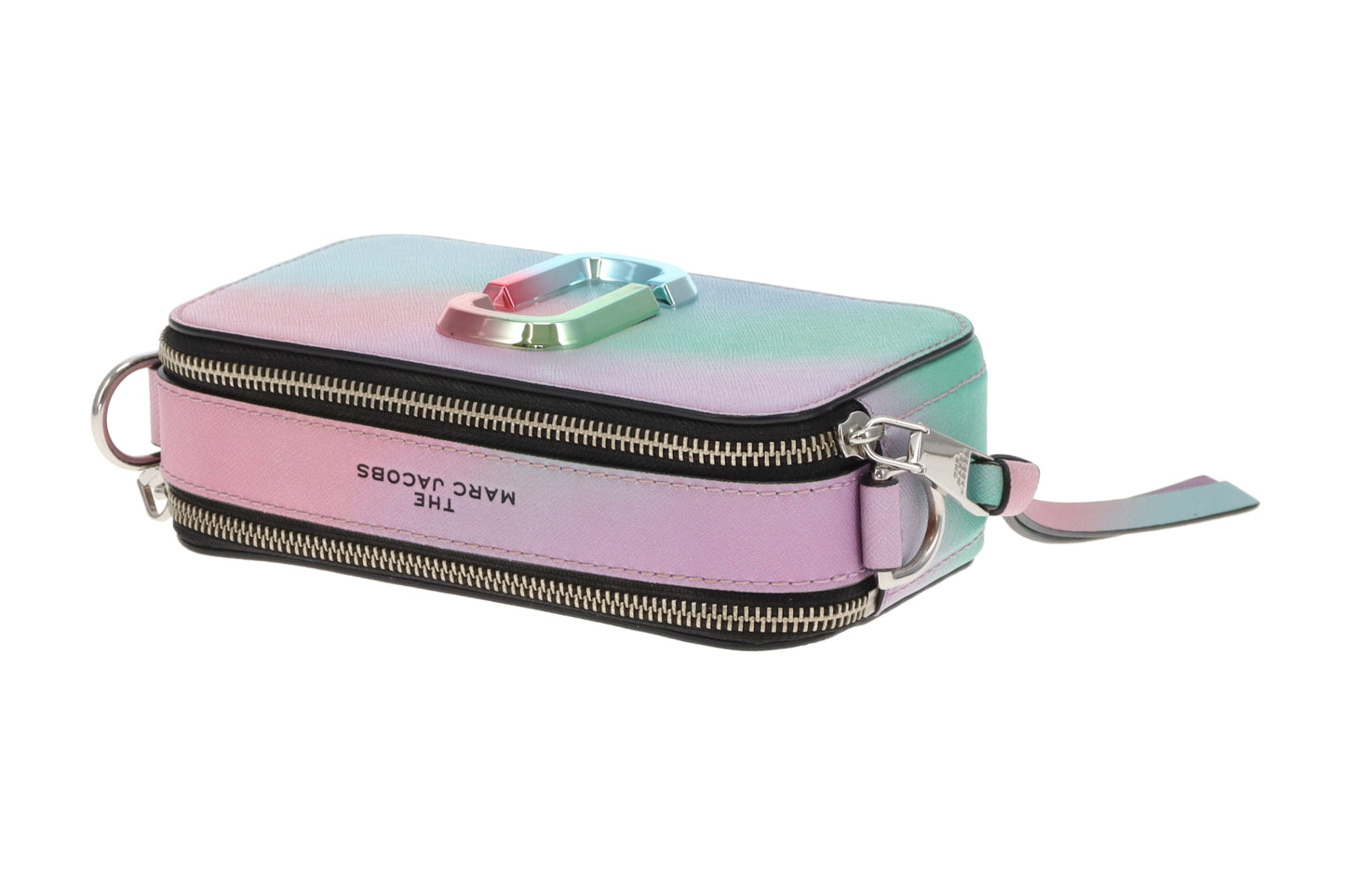 Marc Jacobs Snapshot Bag – Green Airbrush Leather with Multi-Tone Hardware