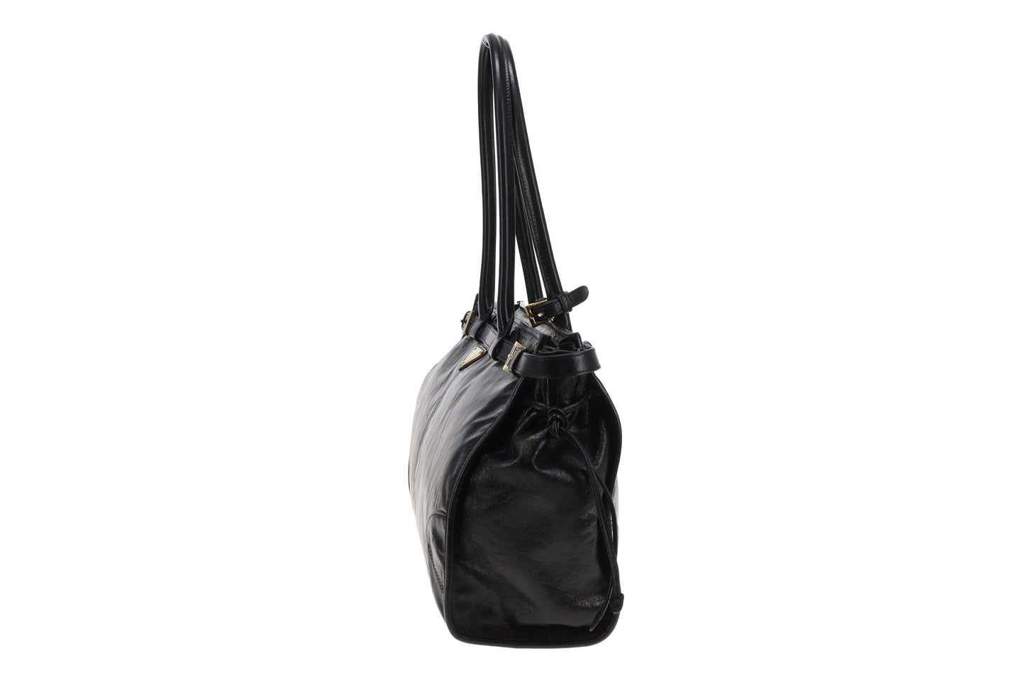 Prada Bonnie Large Black Soft Lux with Strap