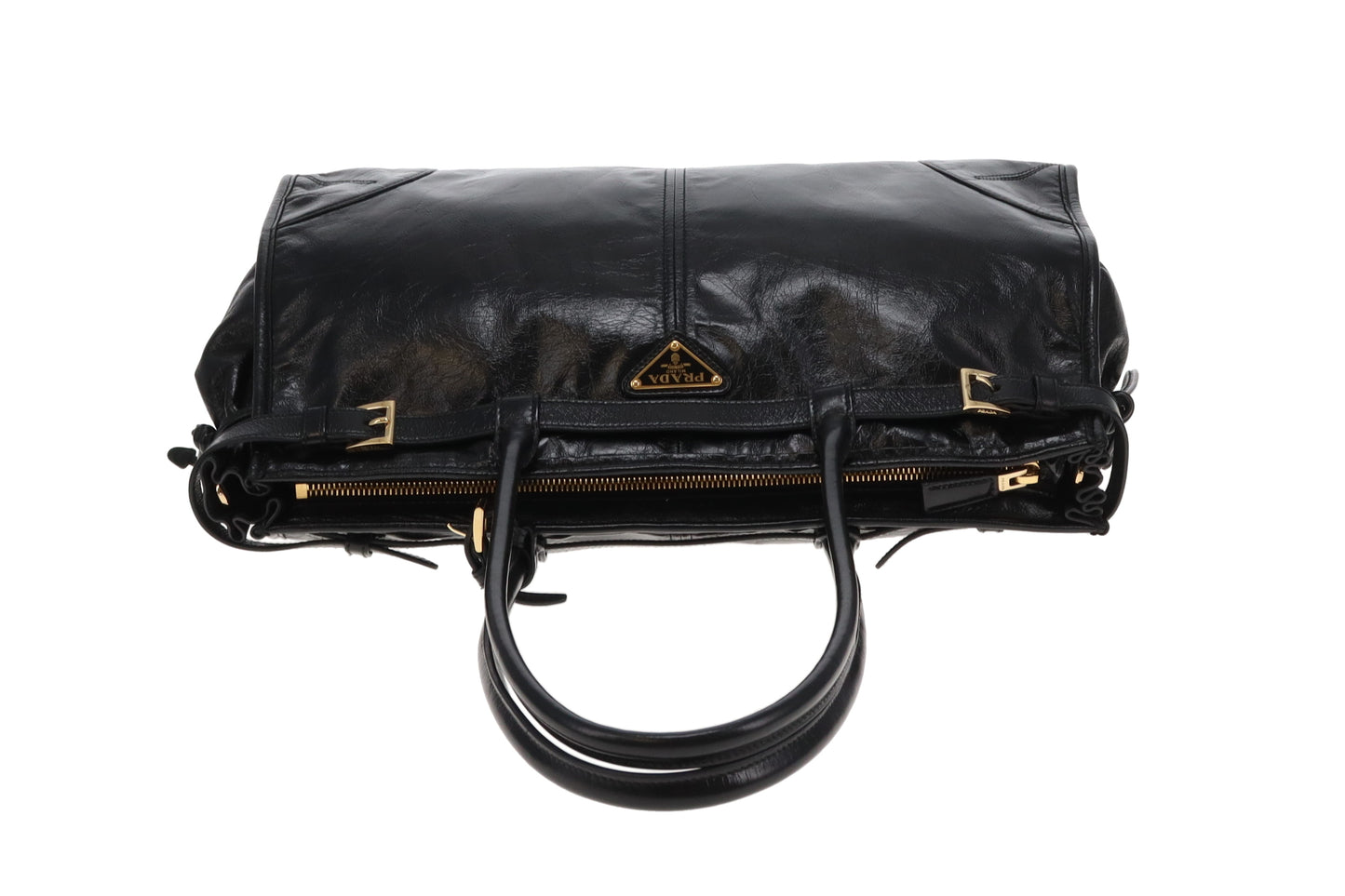 Prada Bonnie Large Black Soft Lux with Strap