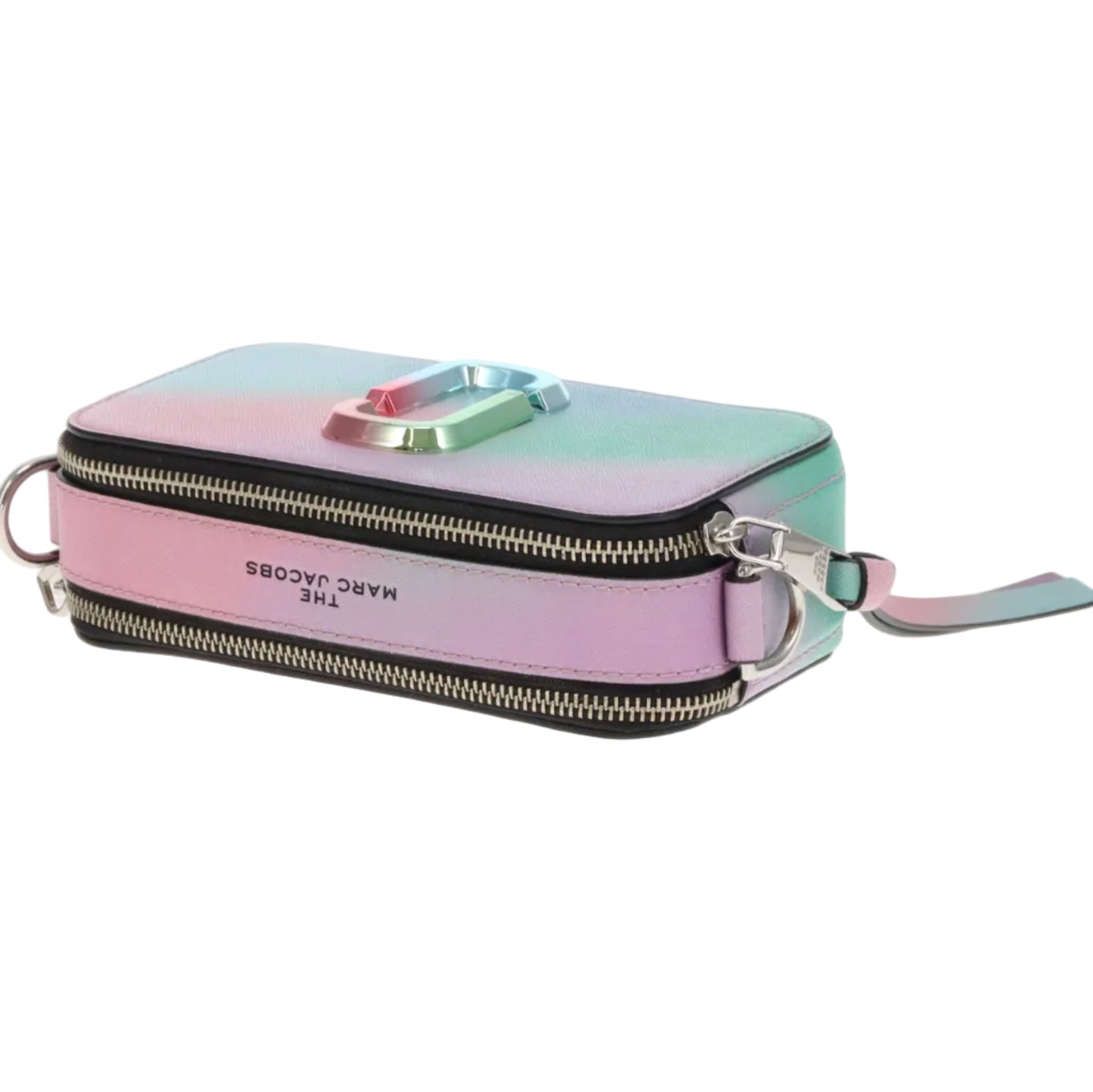 Marc Jacobs The Snapshot Bag Green Airbrush Leather with Multi-Tone Hardware