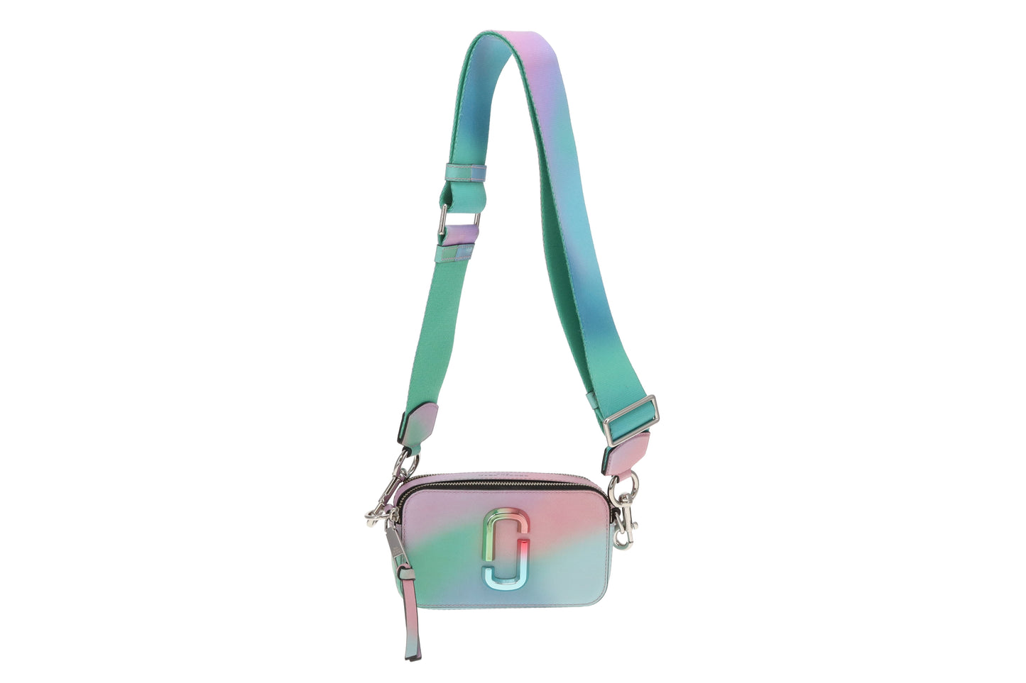 Marc Jacobs Snapshot Bag – Green Airbrush Leather with Multi-Tone Hardware