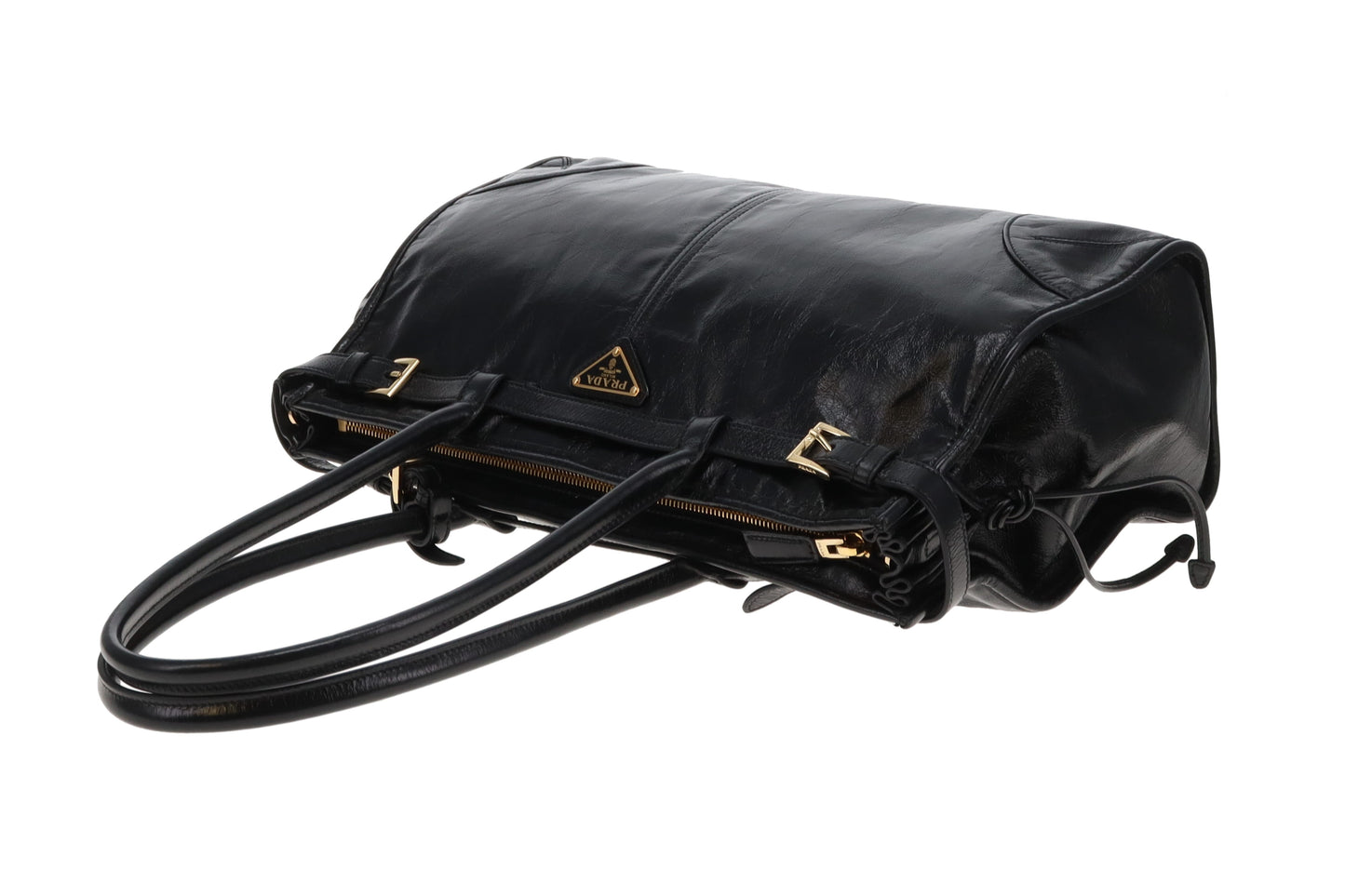 Prada Bonnie Large Black Soft Lux with Strap