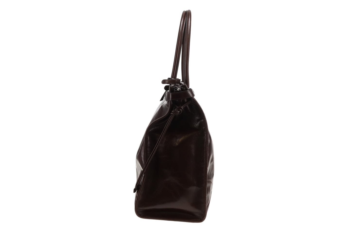 Prada Bonnie Extra Large Dark Brown Soft Lux with Strap
