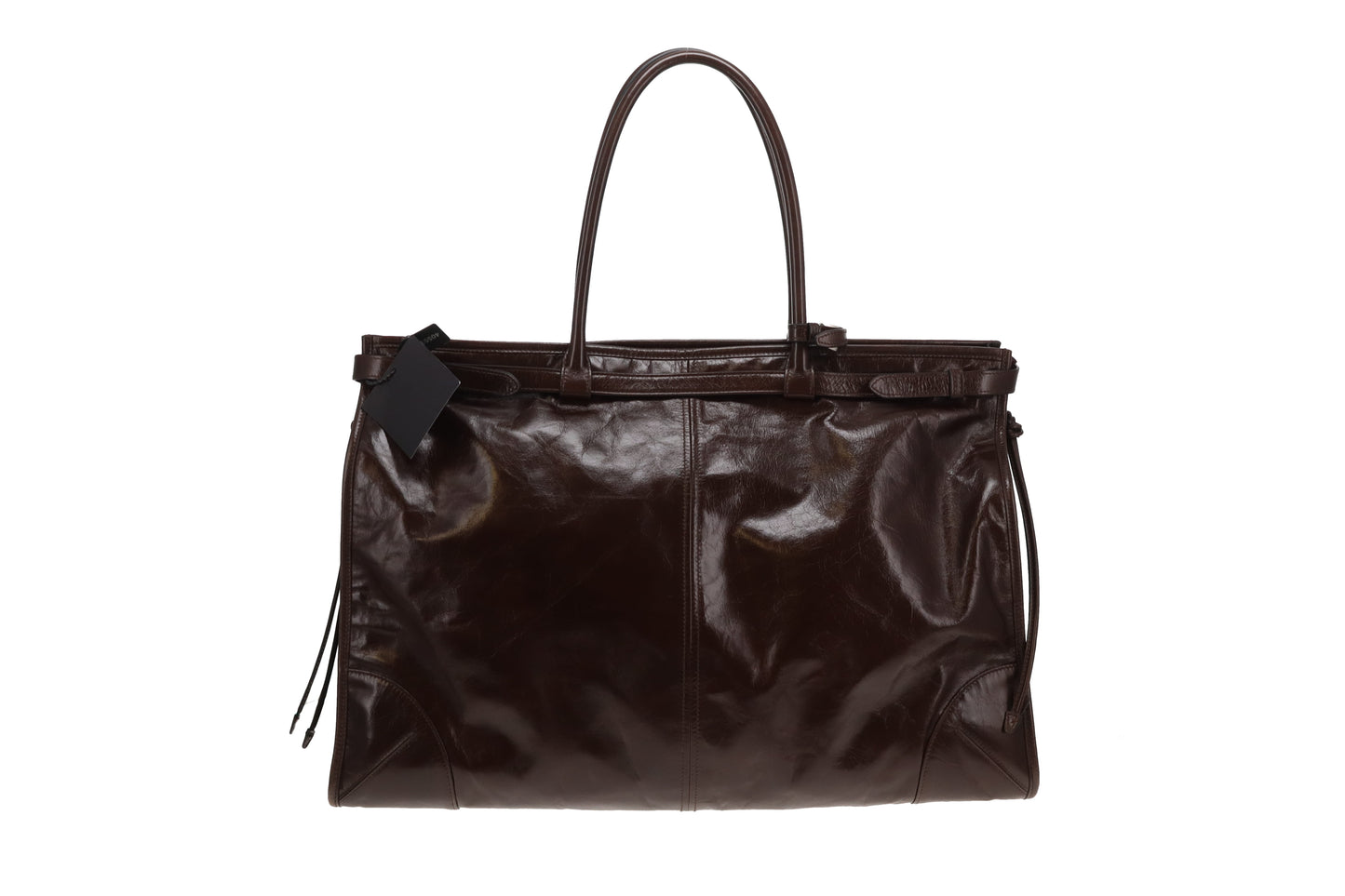 Prada Bonnie Extra Large Dark Brown Soft Lux with Strap