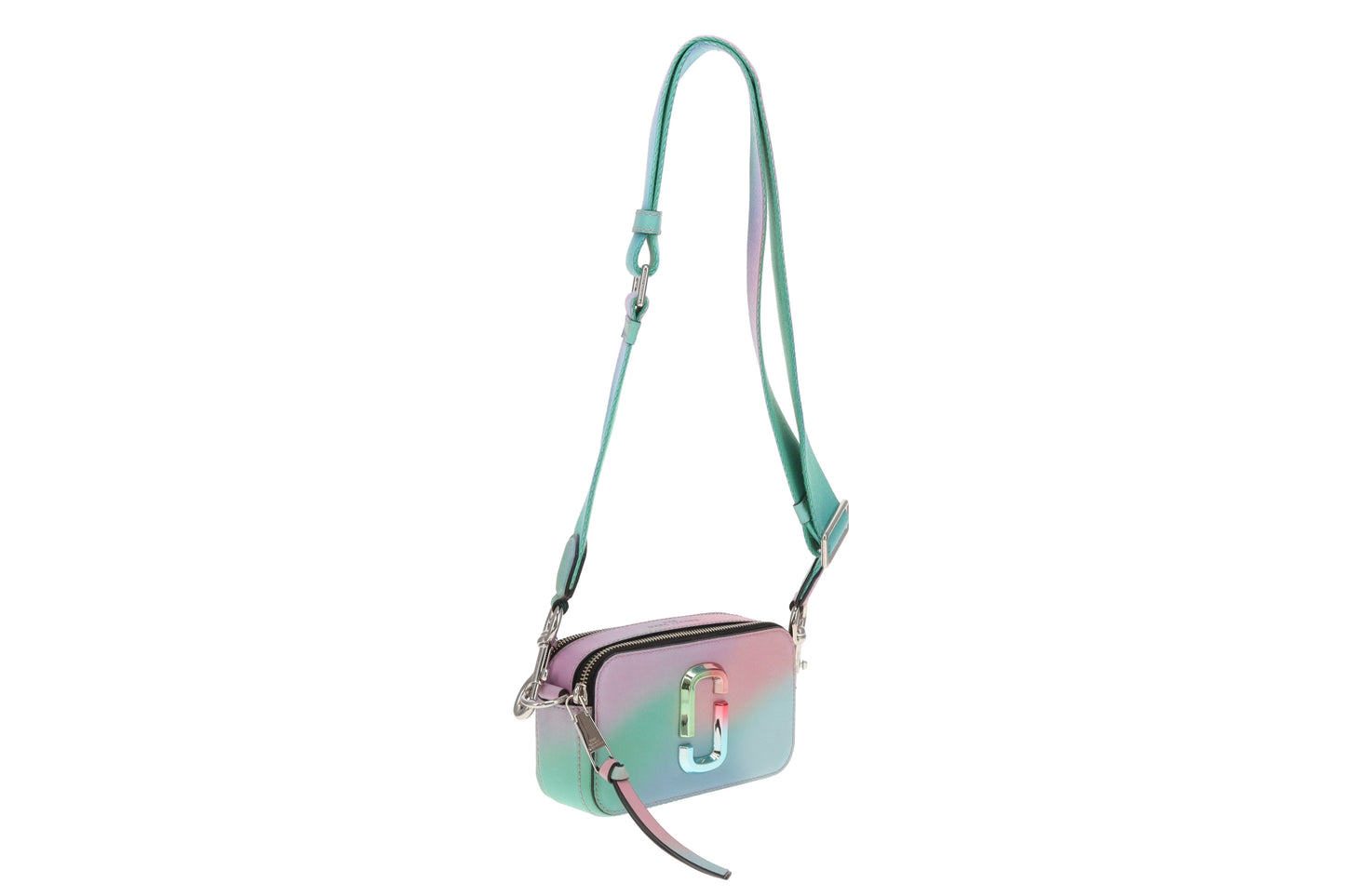 Marc Jacobs Snapshot Bag – Green Airbrush Leather with Multi-Tone Hardware
