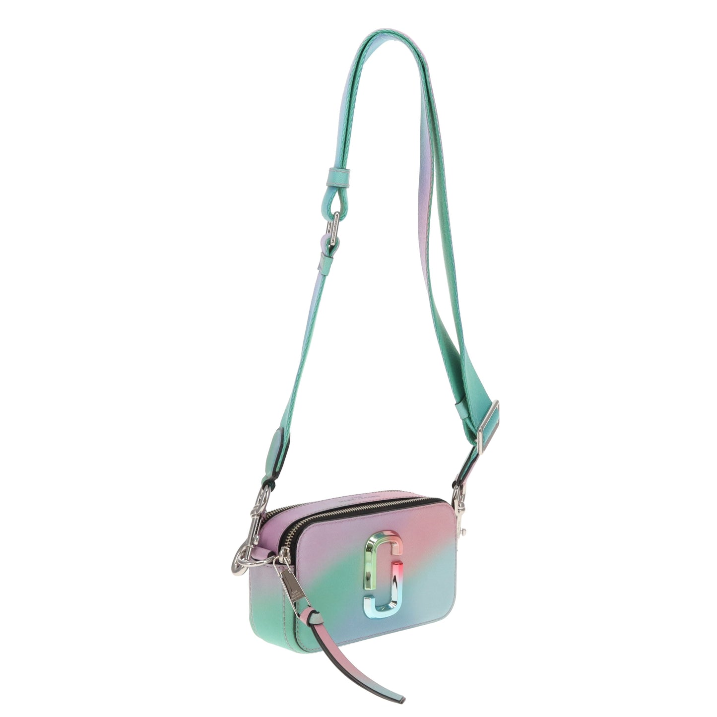 Marc Jacobs The Snapshot Bag Green Airbrush Leather with Multi-Tone Hardware