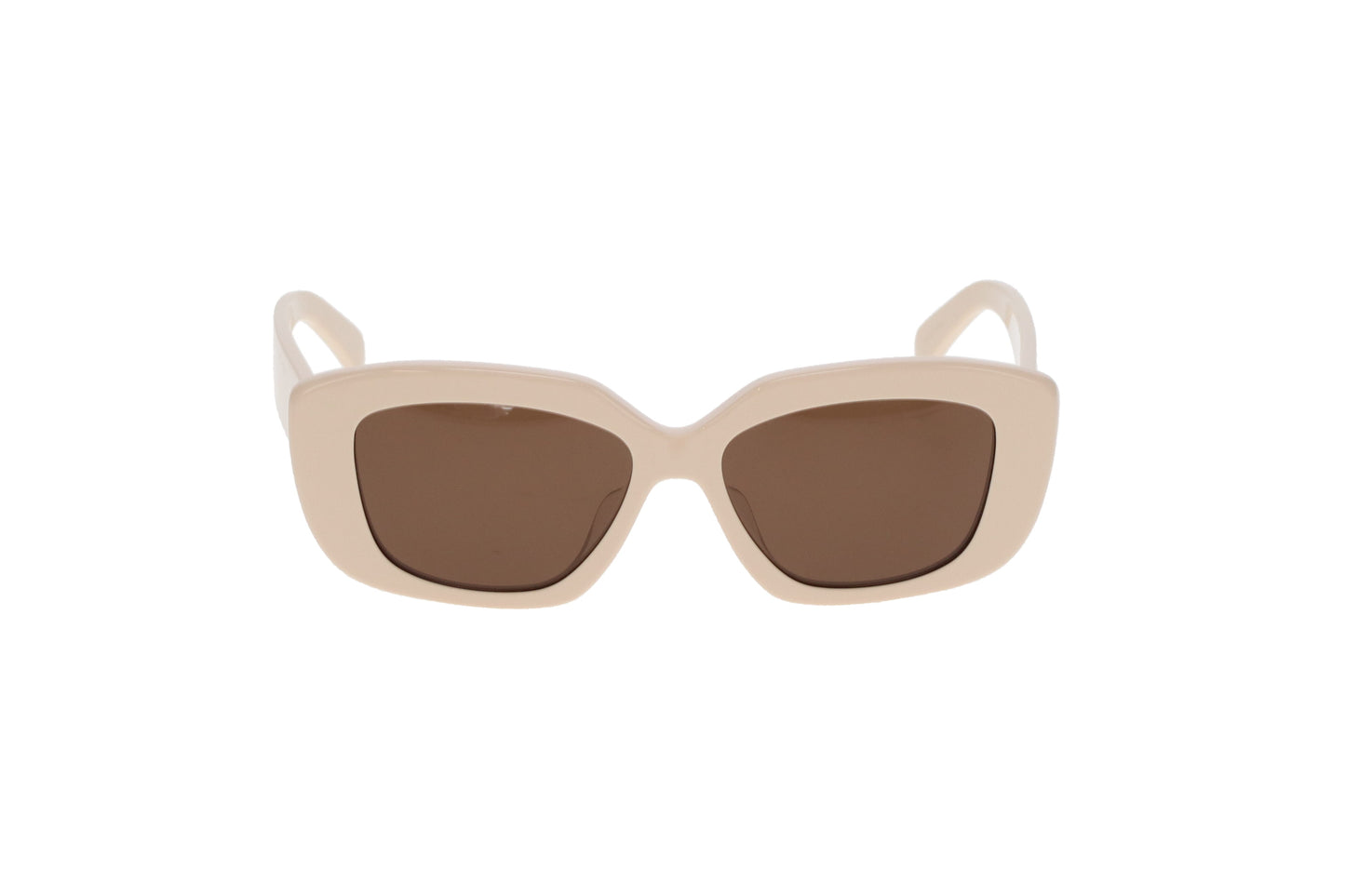 Celine Triomphe Sunglasses – Beige Acetate with Gold Hardware
