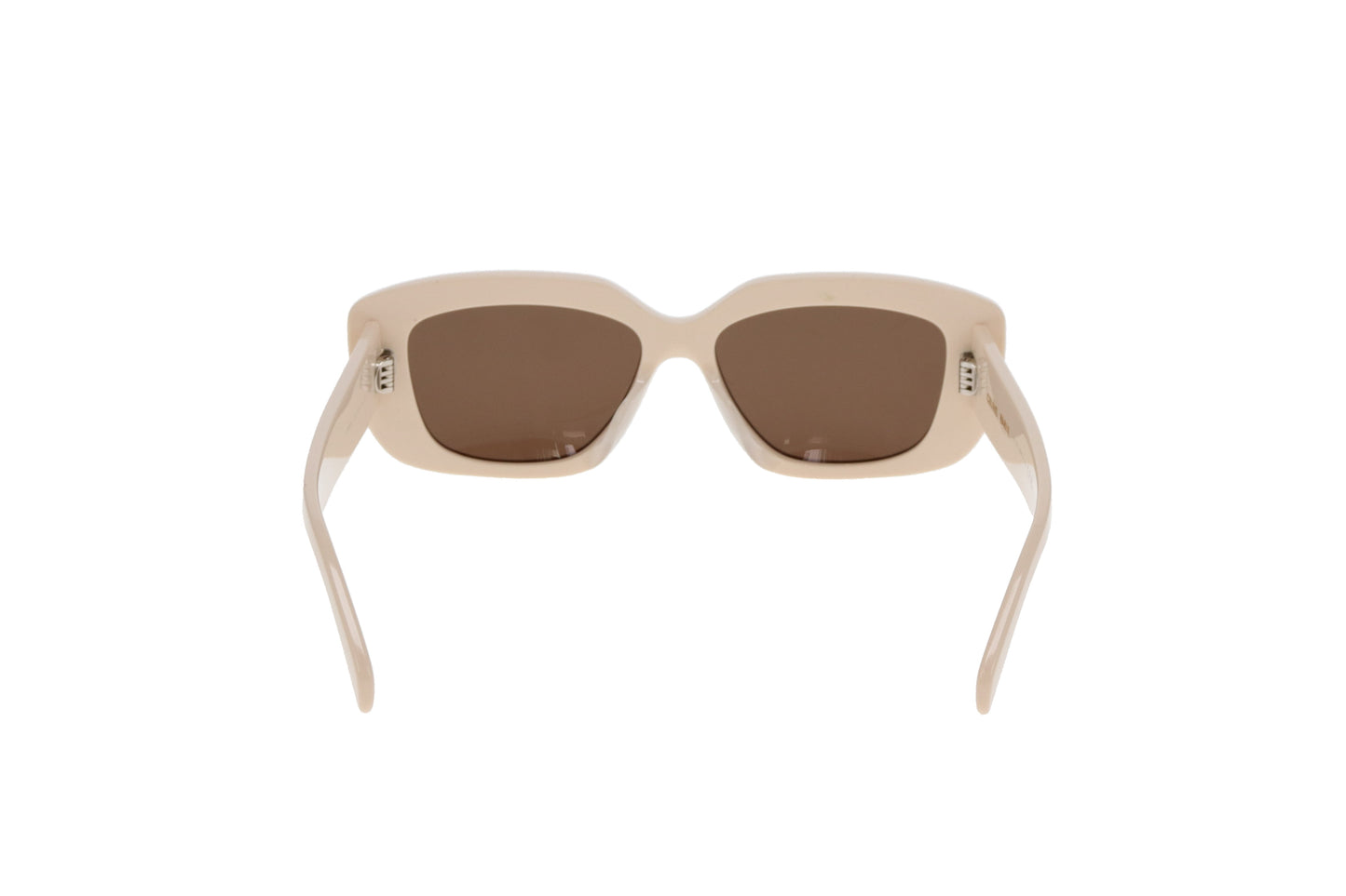 Celine Triomphe Sunglasses – Beige Acetate with Gold Hardware
