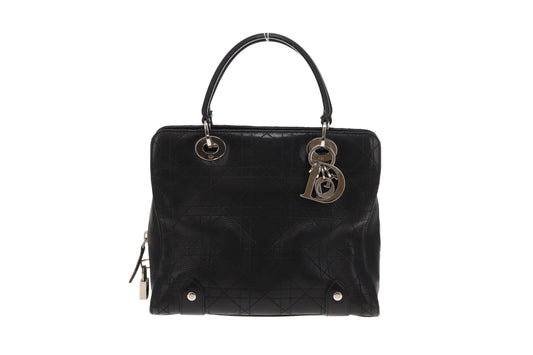Dior Cannage Small Tote Black SHW 2004