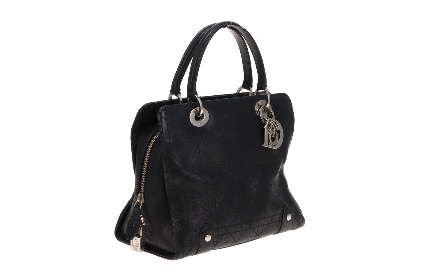 Dior Cannage Small Tote Black SHW 2004