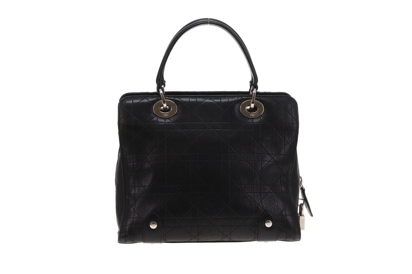 Dior Cannage Small Tote Black SHW 2004