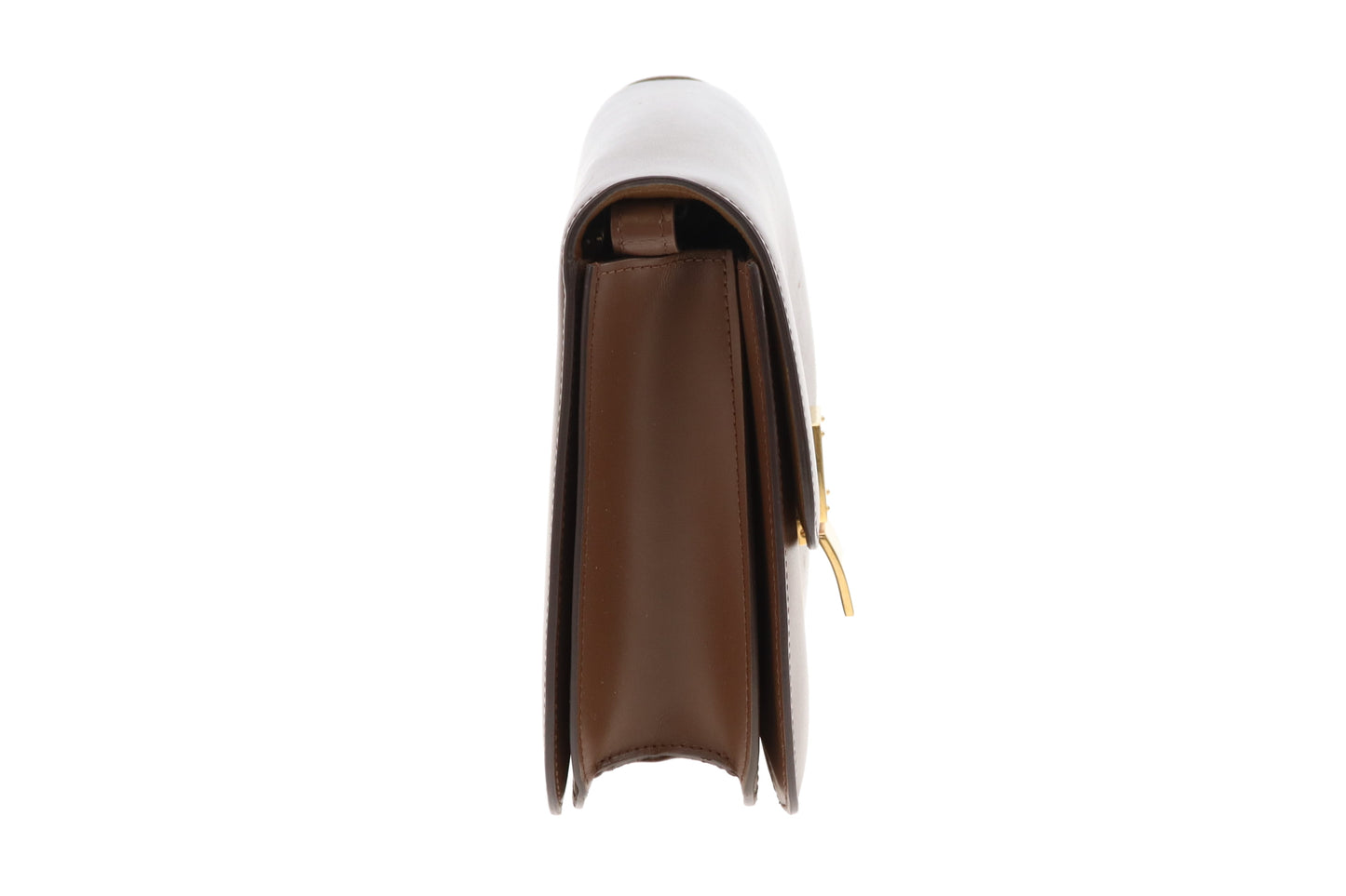Celine Box Bag Medium Brown Smooth Leather
