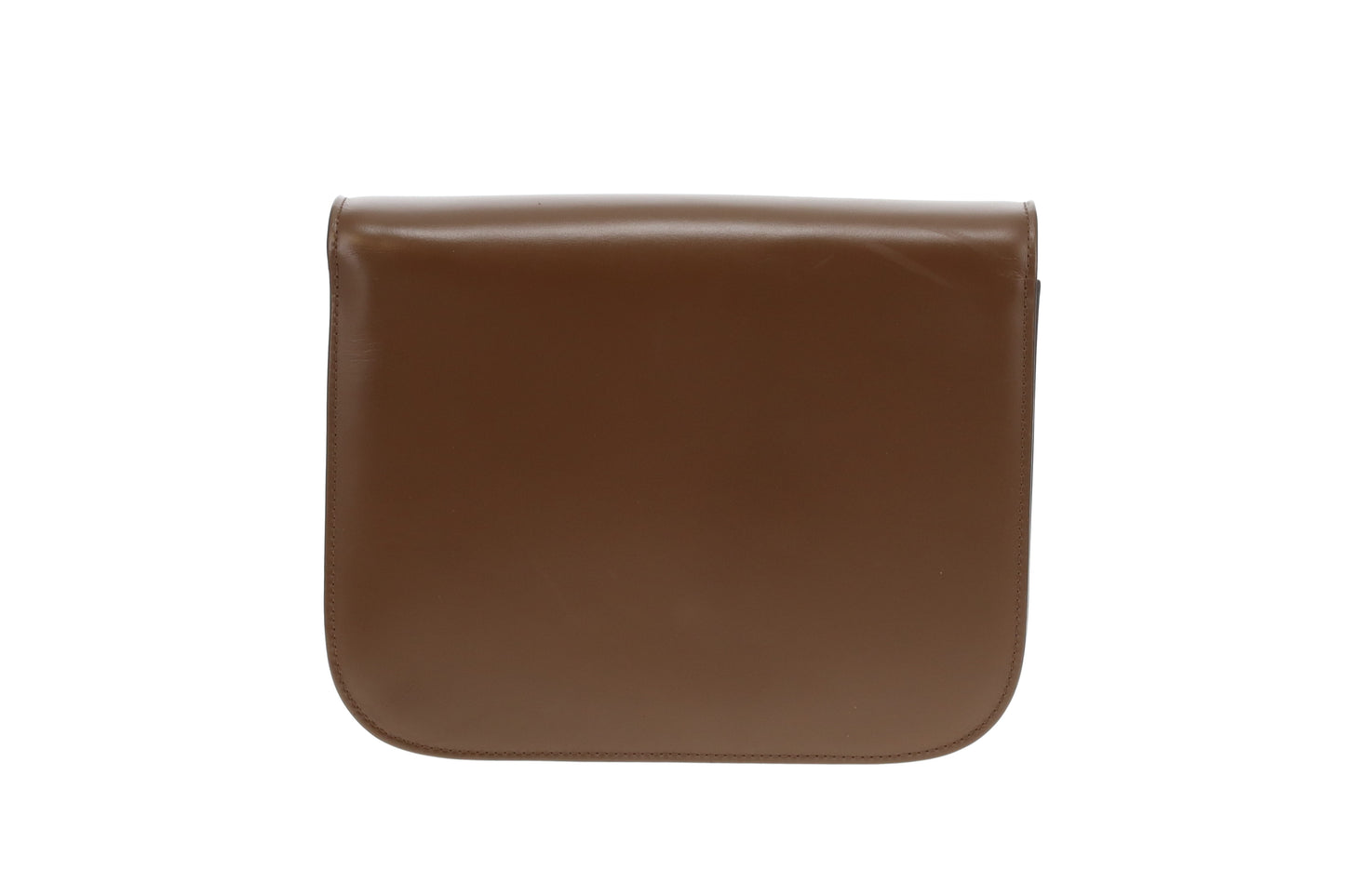 Celine Box Bag Medium Brown Smooth Leather