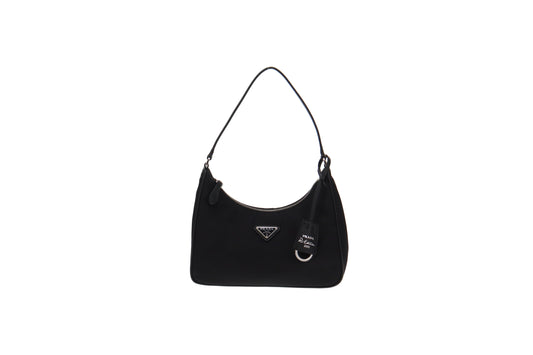 Prada Black Nylon Re-edition 2005 Mini Bag