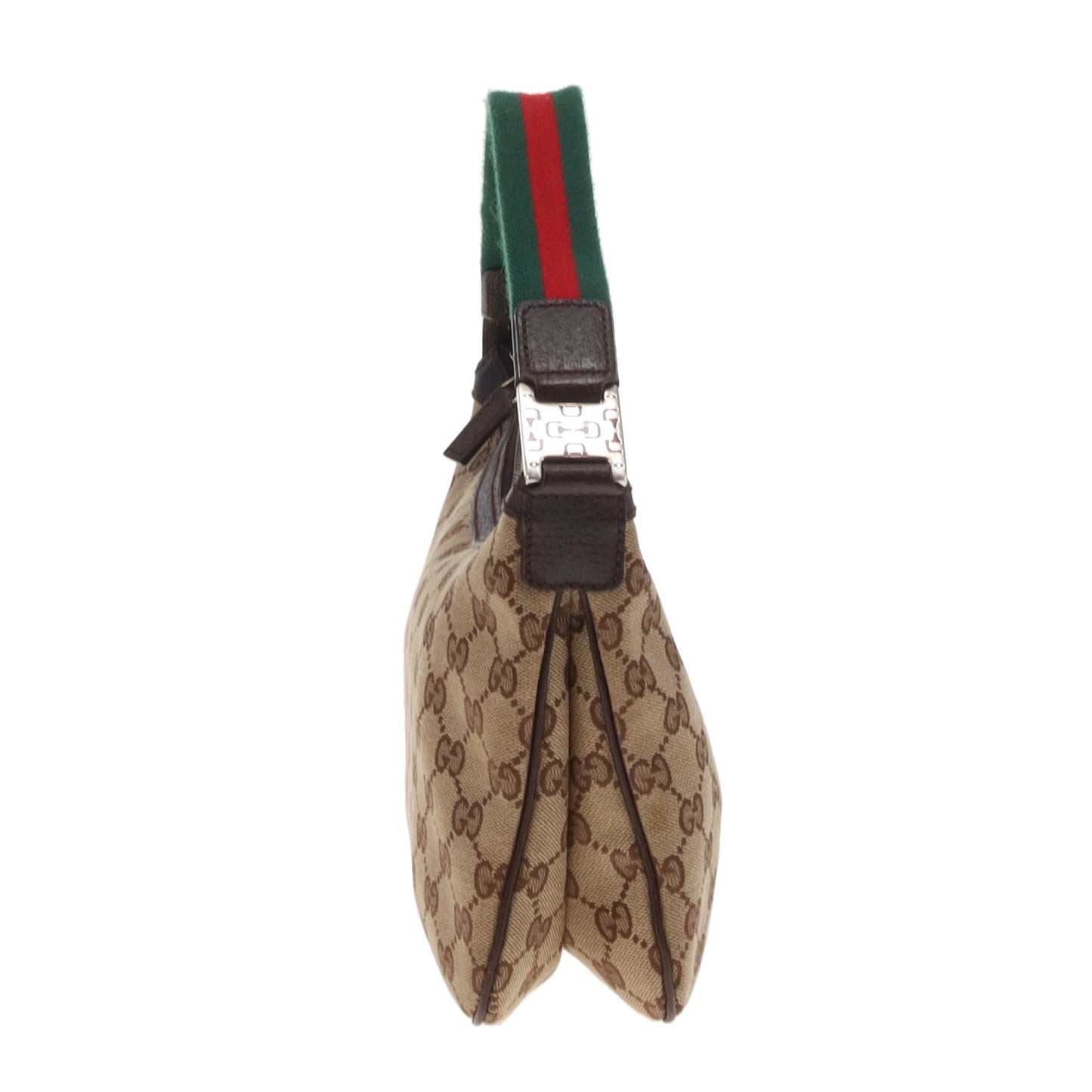 Gucci Shoulder Bag Vintage GG Canvas and Horsebit Detailing