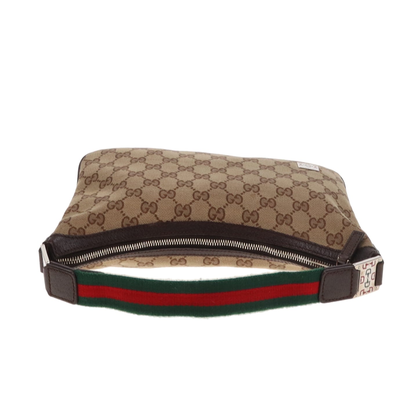 Gucci Shoulder Bag Vintage GG Canvas and Horsebit Detailing