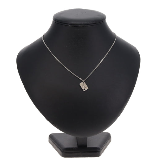 Dior Necklace Playing Card Strass Charm Pendant Vintage