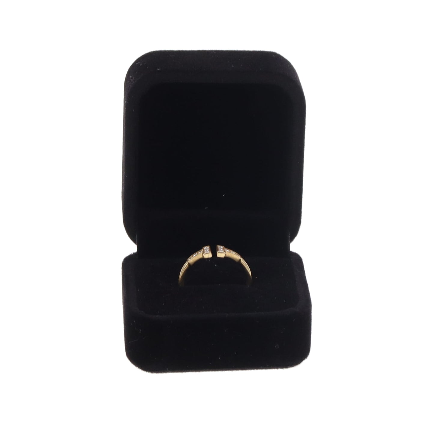 Tiffany & Co T Wire Ring Yellow Gold and Diamond - size 52