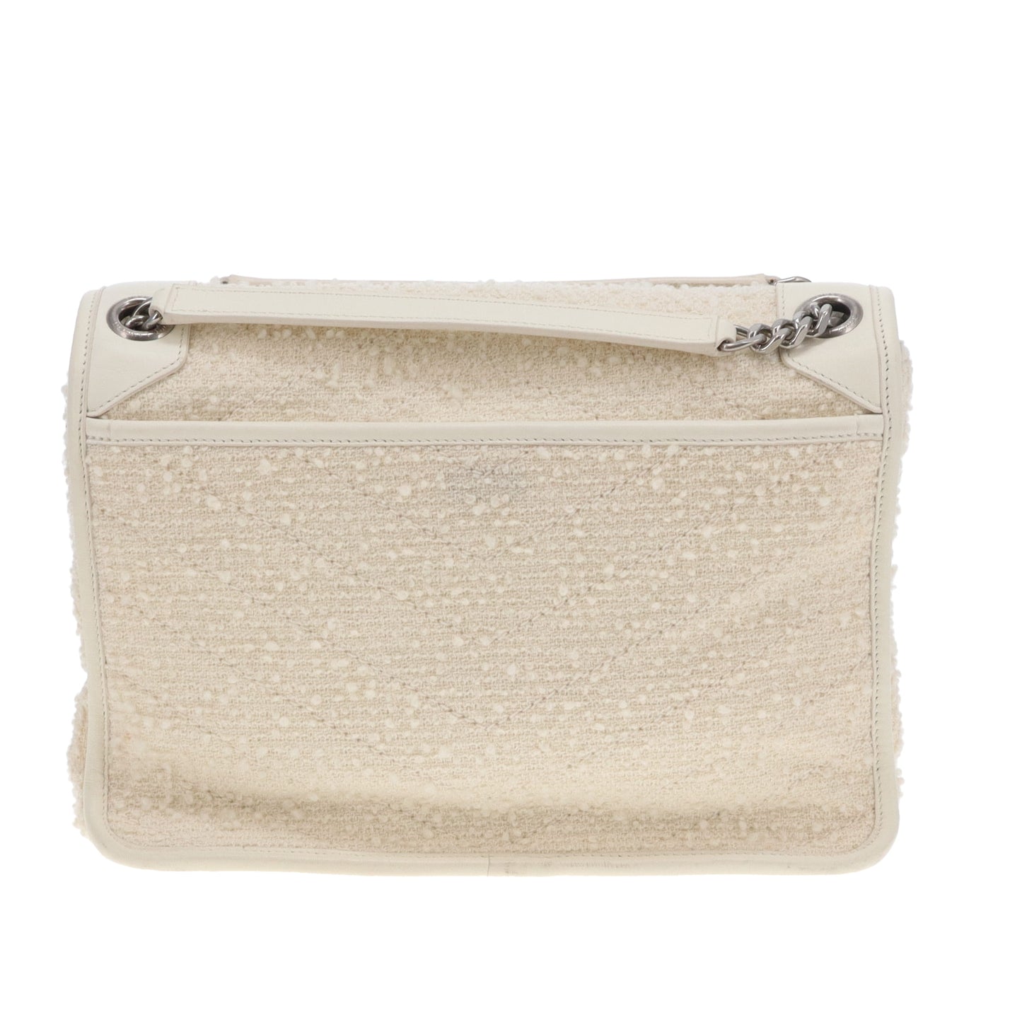Saint Laurent Niki Medium Cream Tweed and Leather 2021
