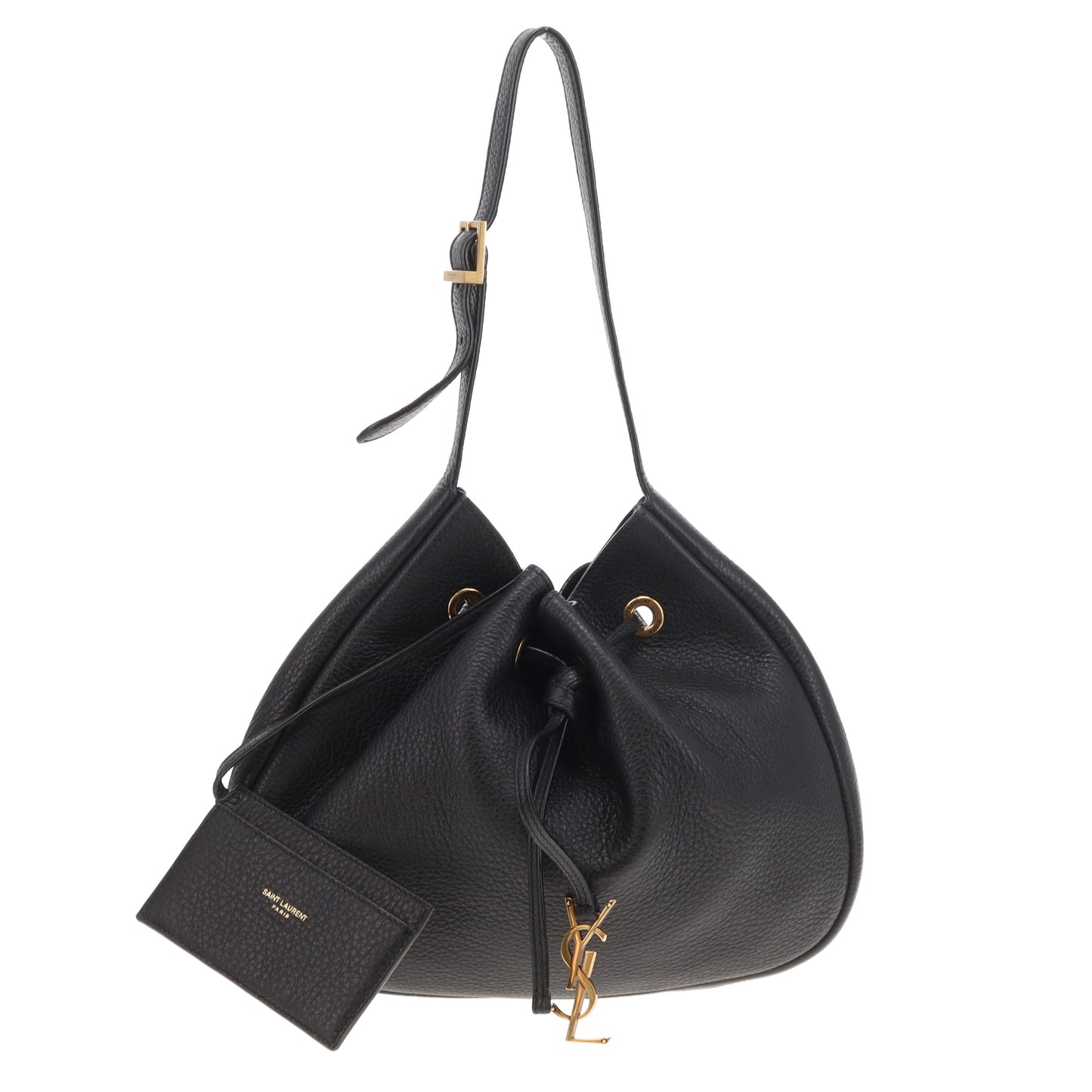 Saint Laurent Paris VII Grained leather small hobo