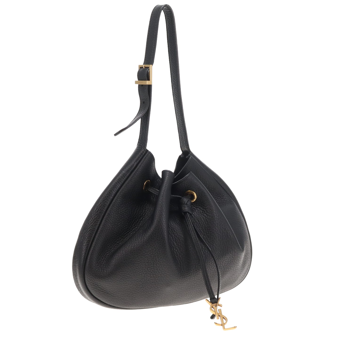 Saint Laurent Paris VII Grained leather small hobo