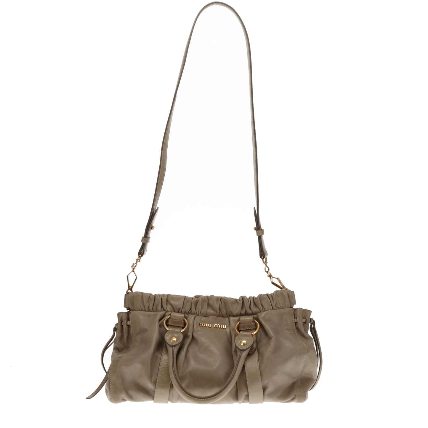 Miu Miu  2 way Bag Sage Green GHW