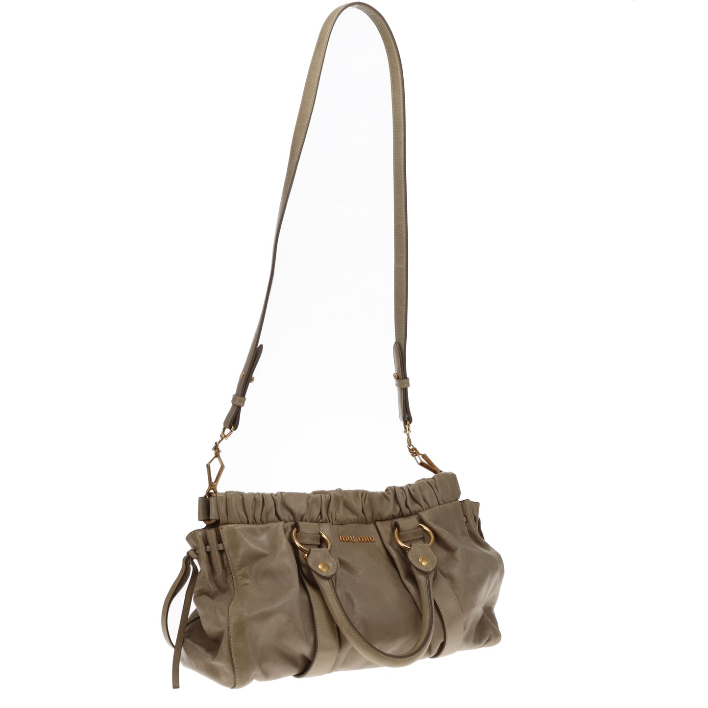 Miu Miu  2 way Bag Sage Green GHW