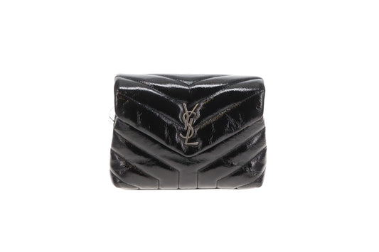 Saint Laurent Loulou Toy Black Patent SHW 2017