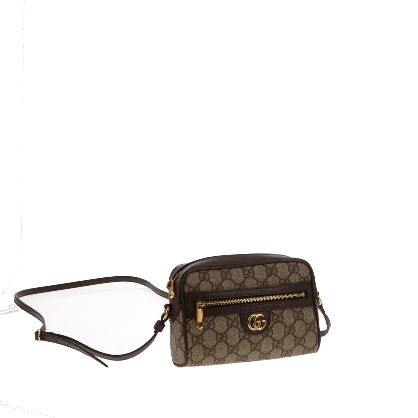 Gucci Ophidia Mini Camera Crossbody GG Supreme/Ebene Leather GHW