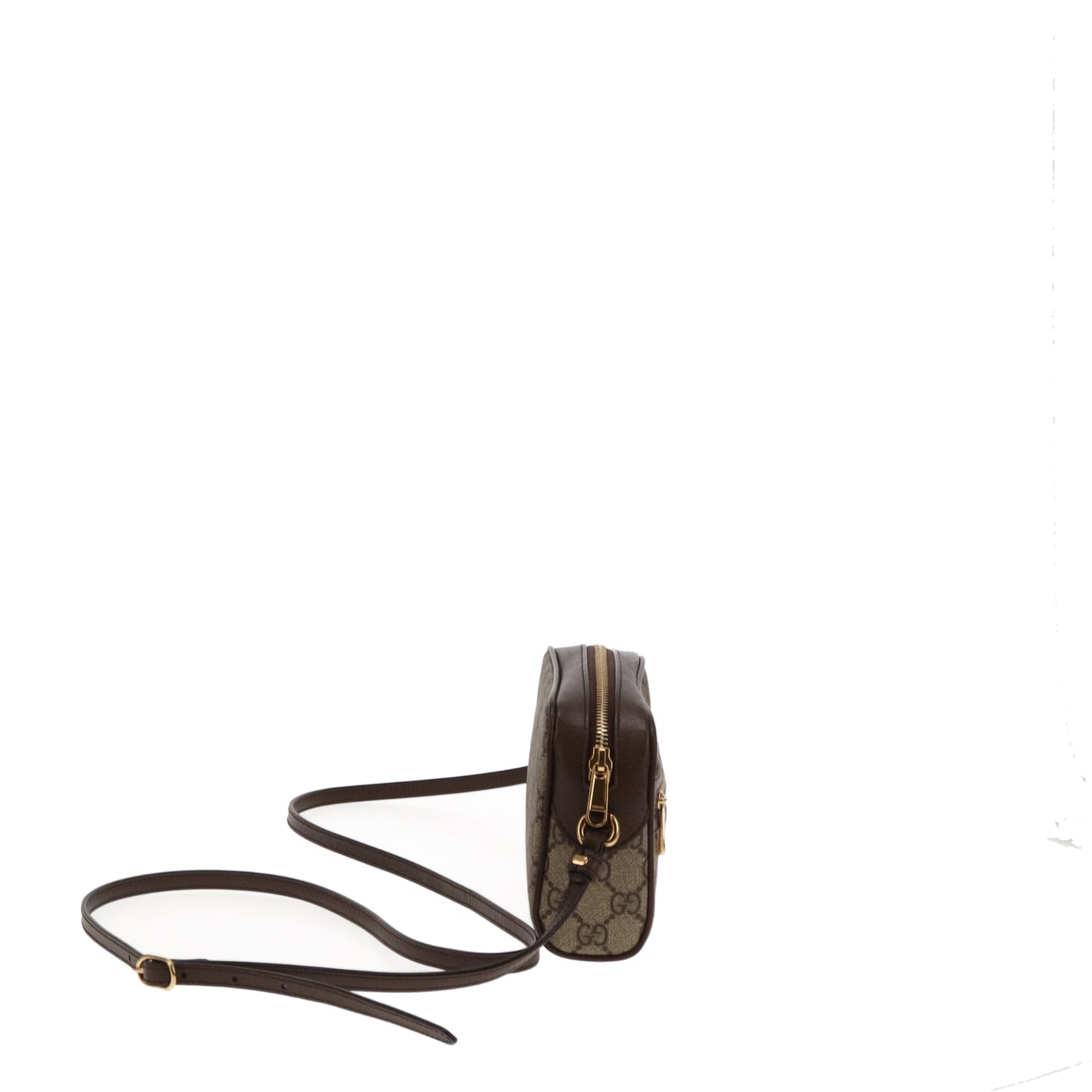 Gucci Ophidia Mini Camera Crossbody GG Supreme/Ebene Leather GHW