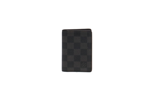 Louis Vuitton Damier Graphite Pocket Organiser MI4099 ( hot stamped KS)