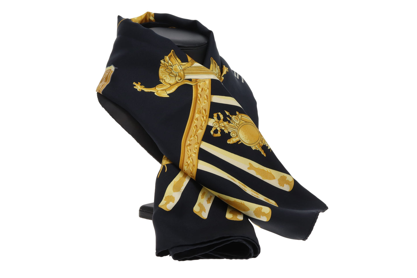 Hermes La Marine A Rames 90cm Silk Scarf Vintage