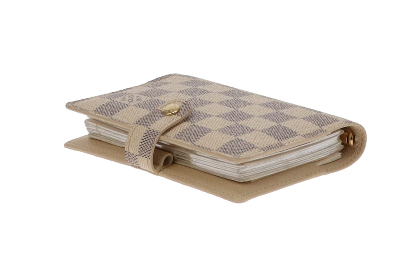 Louis Vuitton Small Ring Agenda Cover Damier Azur CA4087