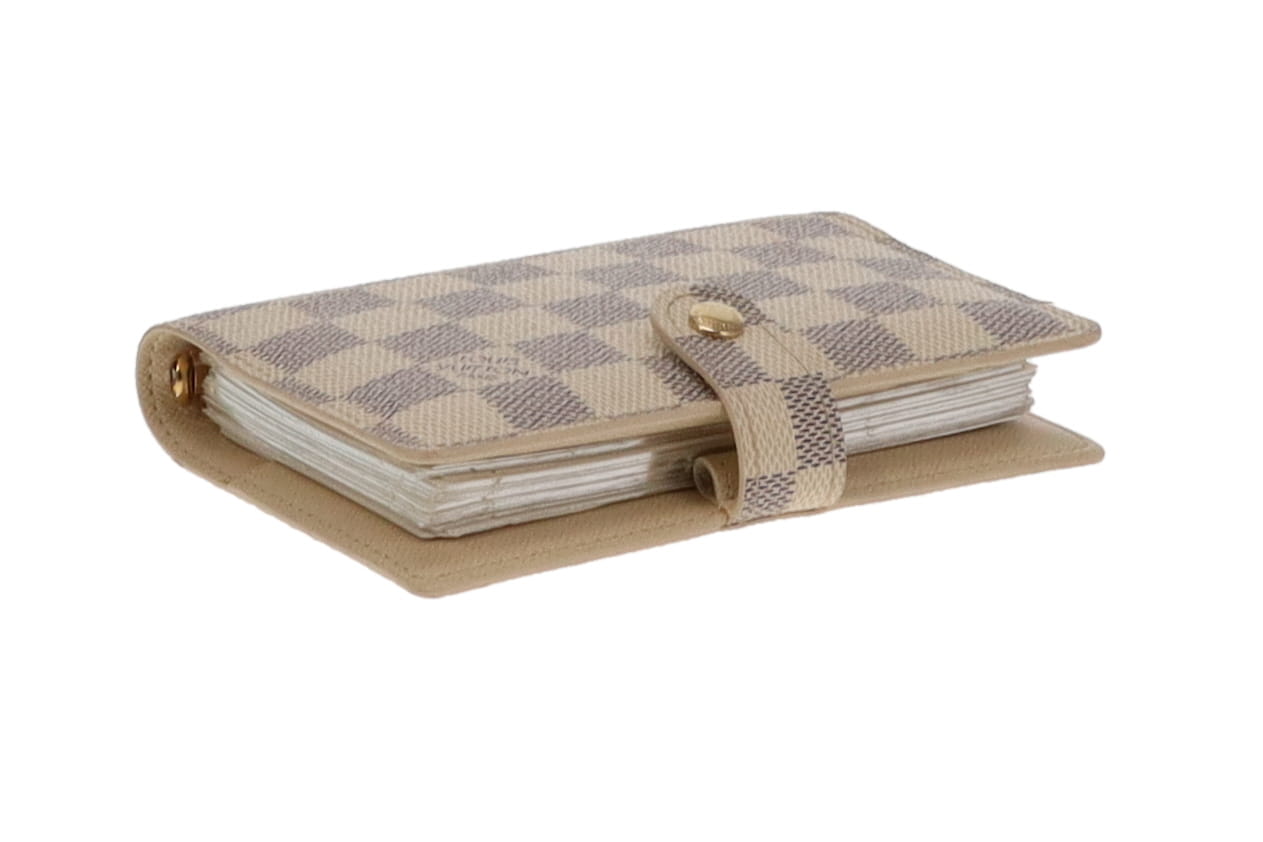 Louis Vuitton Small Ring Agenda Cover Damier Azur CA4087