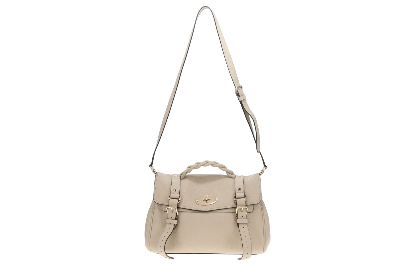Mulberry Alexa Regular Chalk Heavy Grain Leather
