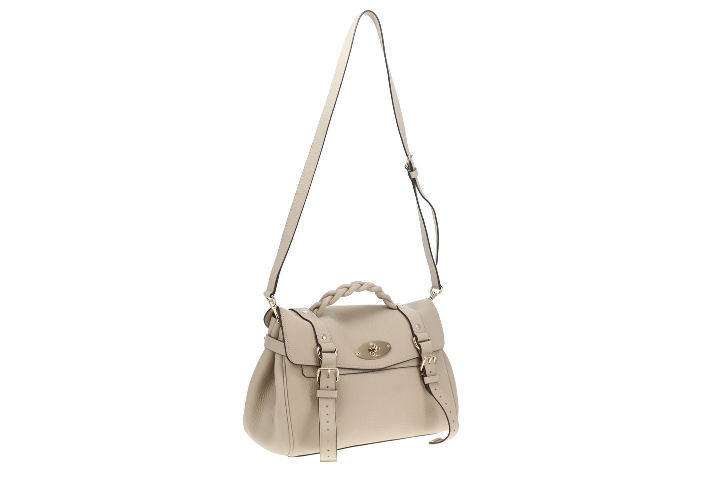 Mulberry Alexa Regular Chalk Heavy Grain Leather