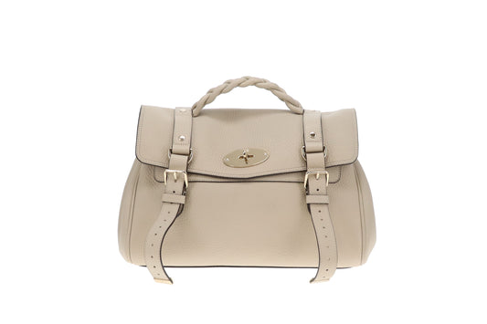 Mulberry Alexa Regular Chalk Heavy Grain Leather
