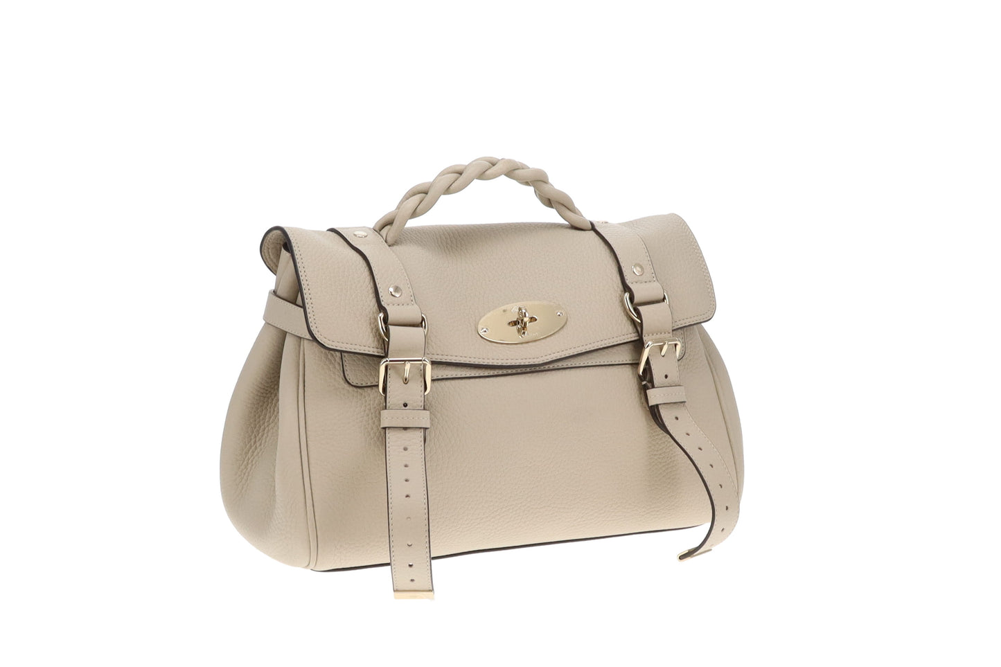 Mulberry Alexa Regular Chalk Heavy Grain Leather